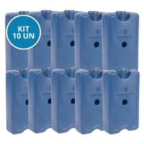 Kit 10 Gelo Placa Gel Artificial Reutilizável Rígido 200ml