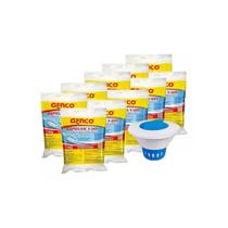Kit 10 genclor tablete gigante 3 em 1 200gr. + np clorador medio margarida