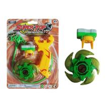 Kit 10 Gira Pião Beyblade Com Lançador De Brinquedo 4 Peças