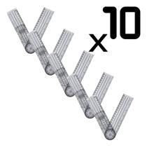 Kit 10 Goniômetros Acrílico 35 Cm Articulado Kit 10 Goniômetros Acrílico 35 Cm Articulado