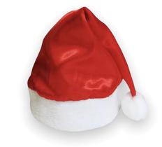 Kit 10 Gorros Toucas de Papai Noel Adulto Gorrinho Natalino em Cetim com Pelúcia