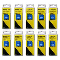 Kit 10 Grampos Grampeador Stanley Heavy Duty 10mm 3/8" Tapeceiro Marceneiro Estofado Pistola Manual Kit 10 Grampos Grampeador Stanley Heavy Duty 10mm 3/8" Tapeceiro Marceneiro Estofado Pistola Manual