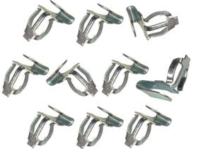 Kit 10 Grampos Metal Revestimento Forro Porta Fusca