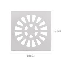 Kit 10 Grelha Quadrada 10,2 X 10,2cm em Pvc Astra