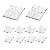 Kit 10 Grelha Quadrada 150mm Fecho C Moldura Jackwal