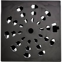 Kit 10 Grelha Quadrada 15x15cm com Anti-inseto em Abs Astra