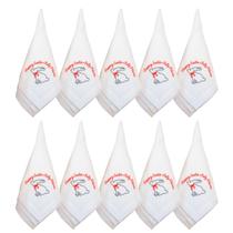Kit 10 Guardanapo Páscoa Coelho Branco 45X45Cm Rafimex