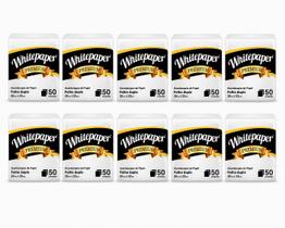 Kit 10 guardanapos 50un 20x22 fdupla white paper