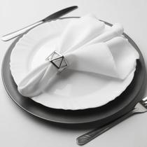 Kit 10 Guardanapos Tecido Oxford 35x35cm para Mesa Posta Elegante Kit 10 Guardanapos Tecido Oxford 35x35cm para Mesa Posta Elegante