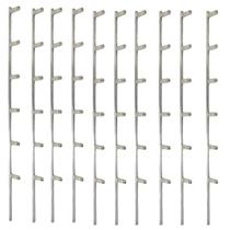 Kit 10 haste aluminio estrela 1,00 6 isoladores