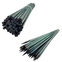 Kit 10 Haste Estacas Tutor Orquídeas Pintada Bambu 1m Verde