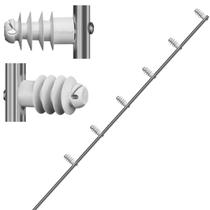 Kit 10 Haste Estrelada 1M Com 6 isoladores Intelbras