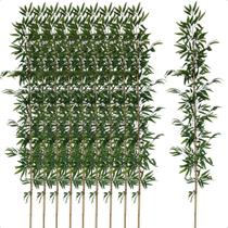 Kit 10 Hastes de Bambu da Sorte Artificial 2 Metros Grande Decoração Kit 10 Hastes de Bambu da Sorte Artificial 2 Metros Grande Decoração