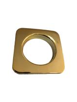 Kit 10 Ilhós Quadrado 28mm para Cortina de Ilhós - Dourado