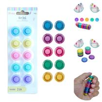 Kit 10 Imã Coloridos Prendedor Para Mural Geladeira Fotos