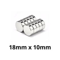 Kit 10 Imã Neodímio Disco Magnético N35 18 x 10 mm Super Forte Potente Redondo Kit 10 Imã Neodímio Disco Magnético N35 18 x 10 mm Super Forte Potente Redondo