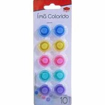 Kit 10 Ímãs Coloridos para Geladeira Eletrodoméstico Painéis