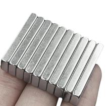 Kit 10 Imas Ímãs Neodímio 30X10X4 Super Forte Retangular