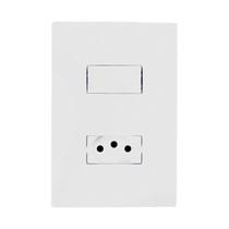 Kit 10 Interruptor 1 Tecla Paralelo e Tomada Bco 10A - I9