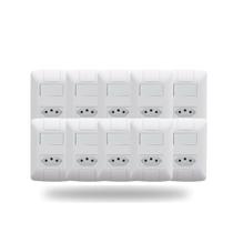 Kit 10 Interruptor com Tomada 10A 250V Branco Tramontina