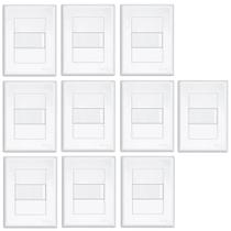 Kit 10 Interruptor Paralelo 3way 4x2 Branco Evidence 2897