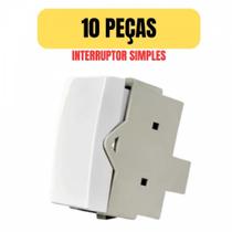 Kit 10 interruptor simples 10a margirius sleek pa016062