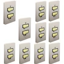 Kit 10 Interruptor Simples 2 Mod Silentoque Conj 2110 Pial Kit 10 Interruptor Simples 2 Mod Silentoque Conj 2110 Pial