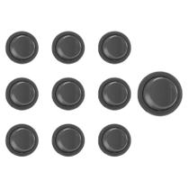 Kit 10 Interruptores Bolinha de Tecla para Móveis MarGirius Moldura M9 com Cabo Série 16.000 Cinza Kit 10 Interruptores Bolinha de Tecla para Móveis MarGirius Moldura M9 com Cabo Série 16.000 Cinza