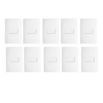 Kit 10 Interruptores Simples 16A Horizontal Habitat - Fame