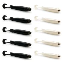 Kit 10 Iscas Artificiais Para Pesca Monster 3X E-Shad 12cm Kit 10 Iscas Artificiais Para Pesca Monster 3X E-Shad 12cm