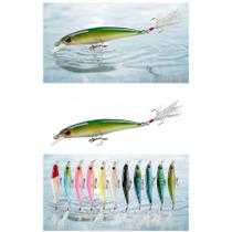 Kit 10 Iscas Artificiais Peixe Grande Pescarias Lazer Kit 10 Iscas Artificiais Peixe Grande Pescarias Lazer