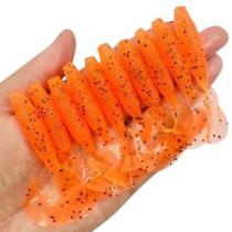 Kit 10 Iscas Artificiais SoftBait Grubs Tucunaré Traíras