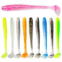 Kit 10 Iscas Artificial Silicone Soft Corpo Espiral realista para tucunaré dourado robalo traira Kit 10 Iscas Artificial Silicone Soft Corpo Espiral realista para tucunaré dourado robalo traira