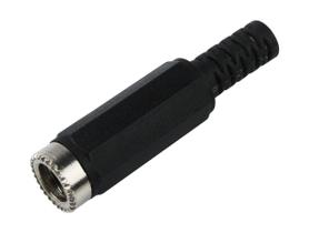 Kit 10 Jack J-4 Plástico 2.5mm c/ Rabicho - Conectores