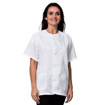 Kit 10 Jalecos 3 Bolsos Oxford Manga Curta Sem Gola LojaLoja Kit 10 Jalecos 3 Bolsos Oxford Manga Curta Sem Gola LojaLoja