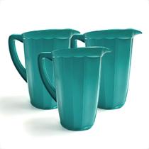 Kit 10 Jarras de Plastico 1,7 Litros Resistentes Praticas para o Dia a Dia