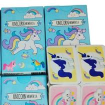 Kit 10 Jogo De Memoria Unicornio Kit Festa Infantil Lembrancinha Aniversario Prenda Criança novo