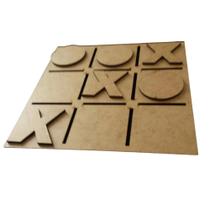 Kit 10 Jogos Da Velha Mdf Decoração Aplique Corte Laser 15cm Kit 10 Jogos Da Velha Mdf Decoração Aplique Corte Laser 15cm