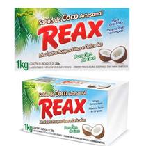 Kit 10 Kg Sabão Óleo Coco Artesanal Roupas Finas e Delicadas - Reax