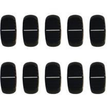 Kit 10 Knob Deslizante Rounded 4Mm Preto Estilo Behringer