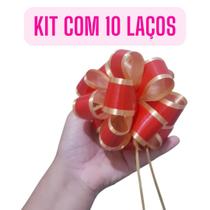 Kit 10 Laços Bola Prontos Presente Aniversário Mães Namorado Kit 10 Laços Bola Prontos Presente Aniversário Mães Namorado
