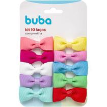 Kit 10 Laços com Presilha Sortido Buba