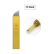 Kit 10 Lâminas 12 Hard Agulha Micropigmentação Kit 10 Lâminas 12 Hard Agulha Micropigmentação
