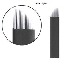 Kit 10 Lâminas 18 Flex Agulha Micropigmentação Kit 10 Lâminas 18 Flex Agulha Micropigmentação