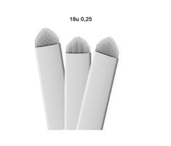 Kit 10 Lâminas 18 U 0,25 Agulha Micropigmentação