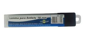 Kit 10 Laminas Estilete Larga 18mm Brasfort Original Kit 10 Laminas Estilete Larga 18mm Brasfort Original