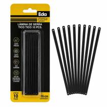 Kit 10 laminas serra tico tico madeira mdf multiuso arco jogo completo corte profissional