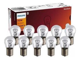 Kit 10 Lâmpada 1 Polo Philips Sinalização 21w 24v Pino Reto