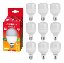 Kit 10 Lampada 20W 6500k Branco Frio 1600lm Bocal E27 Bivolt Ourolux Kit 10 Lampada 20W 6500k Branco Frio 1600lm Bocal E27 Bivolt Ourolux