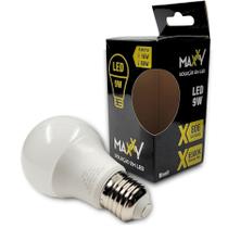 Kit 10 Lâmpada 9w LED Bulbo Branco Frio 6500k Luz Branca Bivolt 110v 220v Soquete E27 - Maxxy